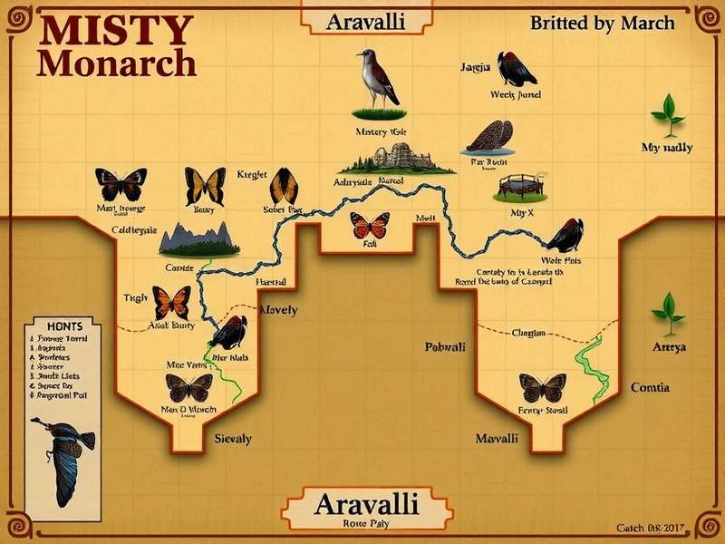 Misty Monarch World Map of Aravalli